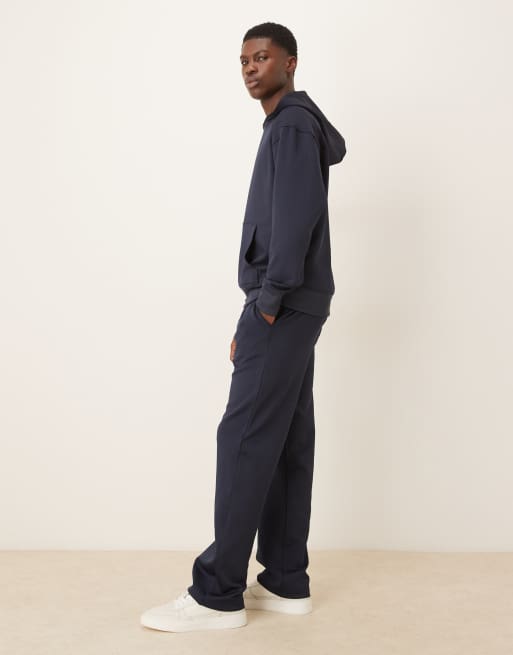 ASOS DESIGN – Granatowe joggersy z prostymi nogawkami, część zestawu, 3 z 5