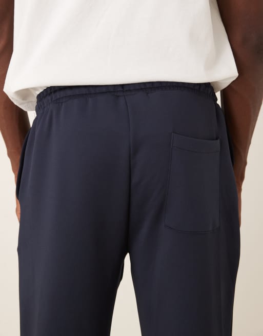 ASOS DESIGN – Granatowe joggersy z prostymi nogawkami, część zestawu, 4 z 5