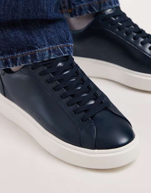 ASOS DESIGN – Granatowe sznurowane buty sportowe, 3 z 5
