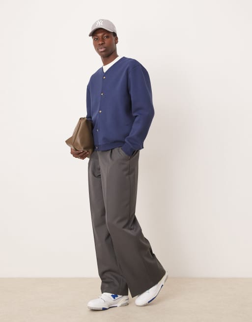 ASOS DESIGN – Granatowy kardigan oversize