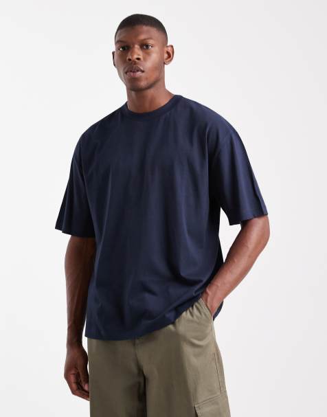 ASOS DESIGN – Granatowy T-shirt oversize - view 1