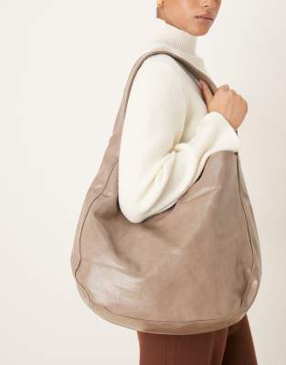 ASOS DESIGN - Grand cabas - Gris-Pas de couleur