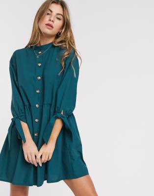 asos forest green dress