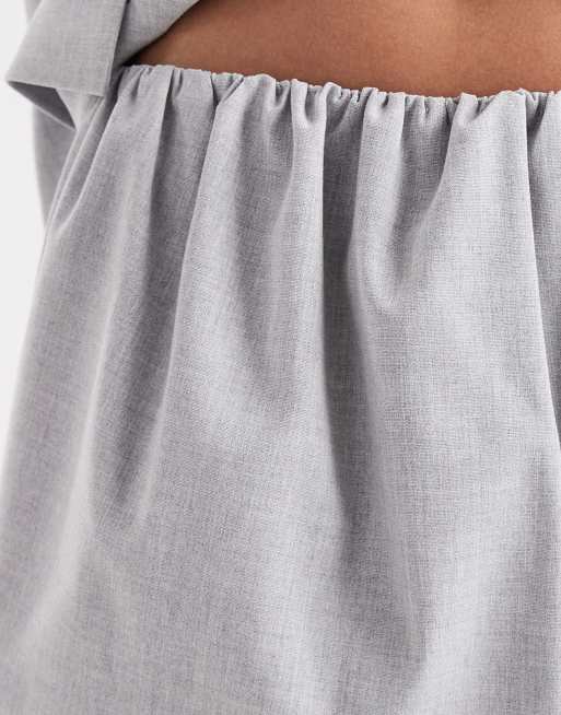 ASOS DESIGN - Gråt skræddersyet mikro-skort med pelmet-design - Del af sæt, 3 af 5