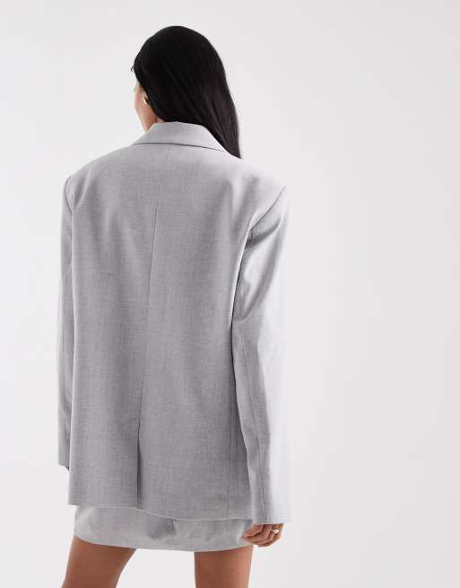 ASOS DESIGN - Gråt skræddersyet mikro-skort med pelmet-design - Del af sæt, 4 af 5