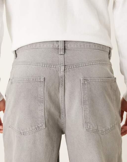 ASOS DESIGN – Gråtvättade, avsmalnande jeans i oversize, 5 av 5