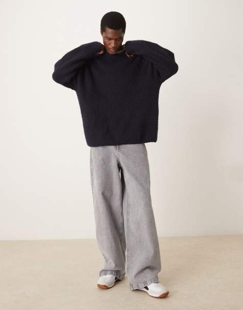 ASOS DESIGN – Gråtvättade, superbaggy jeans - view 1