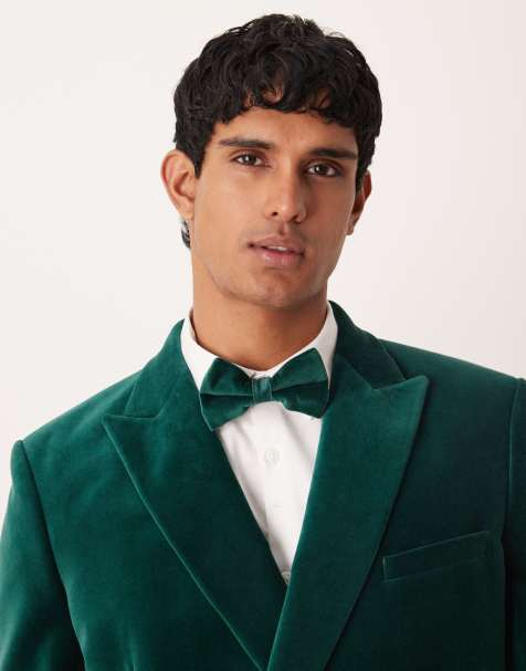 ASOS DESIGN - Grøn butterfly i velour - view 1