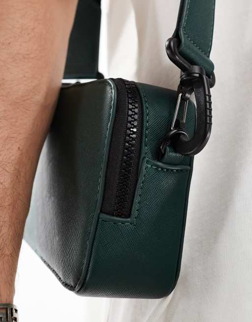 ASOS DESIGN - Grøn kamera-taske i imiteret læder, 3 af 4