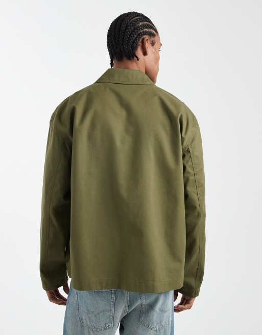ASOS DESIGN - Grøn oversized arbejdsjakke, 4 af 5