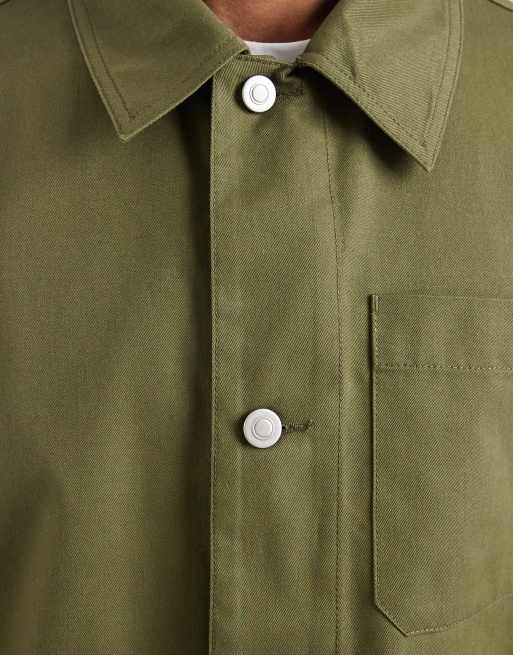 ASOS DESIGN - Grøn oversized arbejdsjakke, 5 af 5