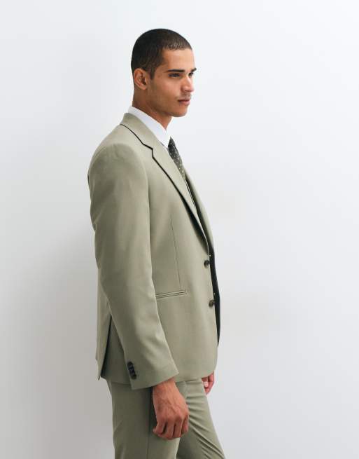 ASOS DESIGN - Grøn smal habitjakke, 2 af 5