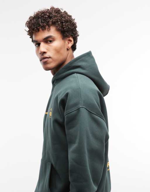 ASOS DESIGN - Grøn super-oversized hættetrøje med stjerneprint, 5 af 5