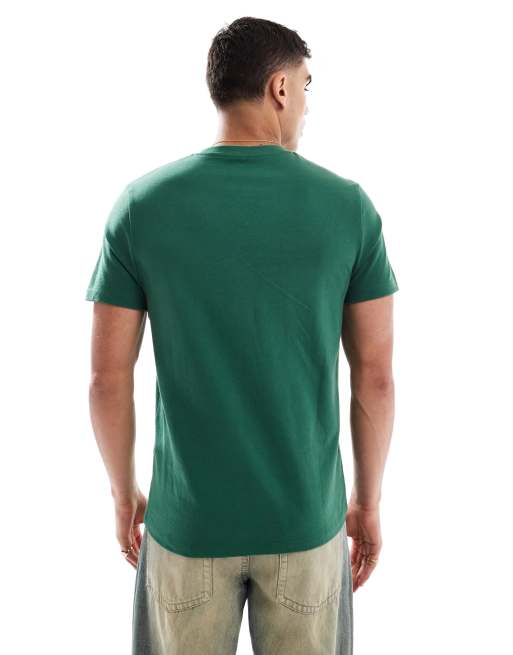 ASOS DESIGN - Grøn T-shirt med rund hals i kraftigt stof , 4 af 4