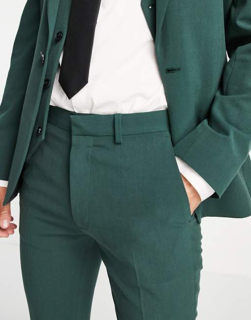 ASOS DESIGN - Grønne habitbukser med super skinny fit, 3 af 4