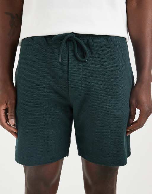 ASOS DESIGN - Grønne smalle jerseyshorts med tekstur , 5 af 5