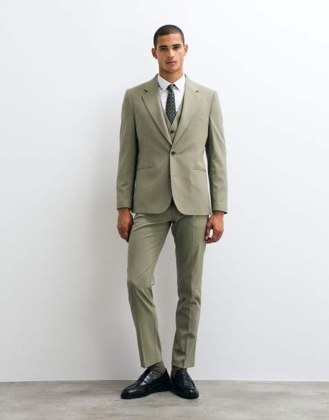 ASOS DESIGN - Grønt jakkesæt i slim fit - view 1