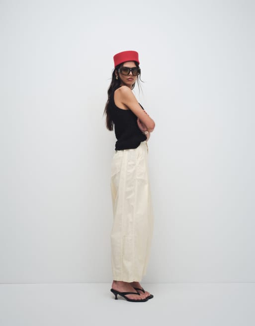 ASOS DESIGN – Grobmaschiges Trägertop aus Bändchengarn in Schwarz, 2 von 8