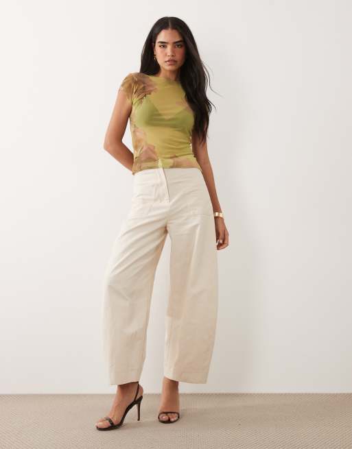 ASOS DESIGN – Grön, blommig topp i mesh, 2 av 4
