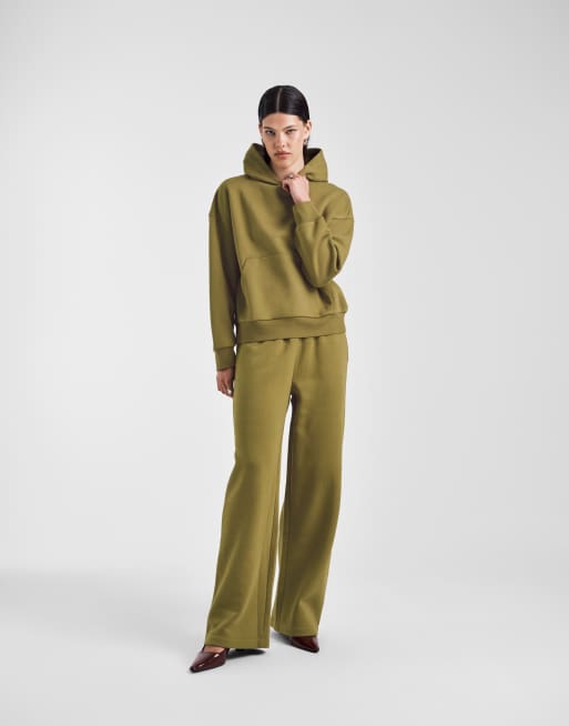 ASOS DESIGN – Grön huvtröja i oversize med borstad finish, 2 av 4