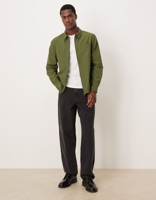ASOS DESIGN – Grön overshirt med fickor, 2 av 5