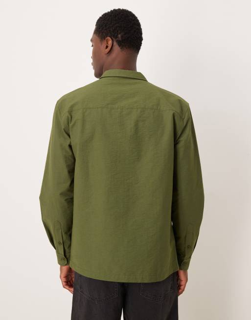 ASOS DESIGN – Grön overshirt med fickor, 3 av 5