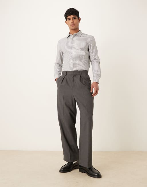 ASOS DESIGN – Grön, randig skjorta med smal passform, 2 av 5