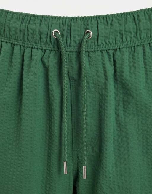 ASOS DESIGN – Gröna, korta badshorts i bäckebölja, 8 av 9