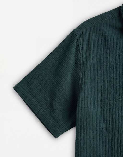 ASOS DESIGN – Gröna shorts i oversized fit med våffeltextur, 9 av 9