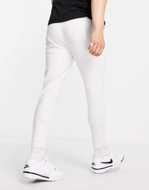 ASOS DESIGN – Gröna/vitmelerade, smala och fina mjukisbyxor med stråveck, 2-pack - MULTI, 2 av 4