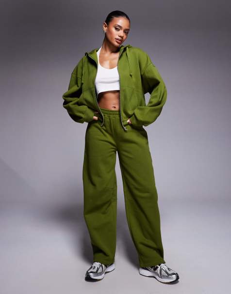 ASOS DESIGN – Grönt set med ballongärmar - view 1