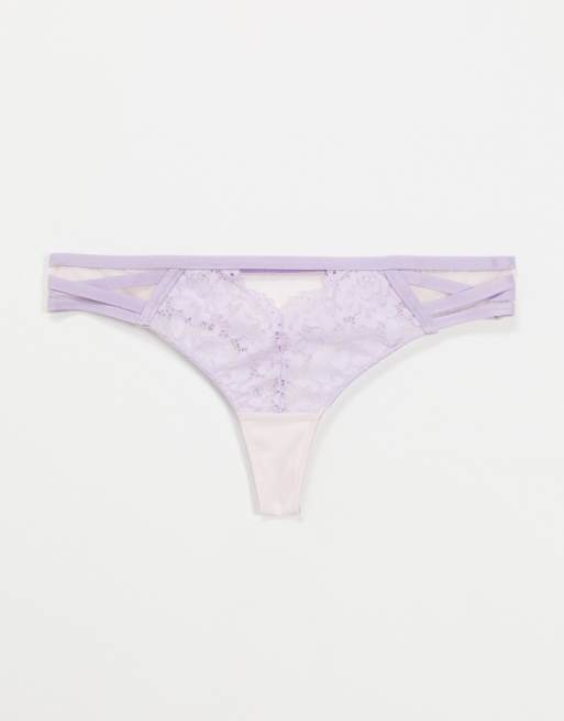 ASOS DESIGN - Grote cupmaten - Cora - Kanten string met bandjes, 4 van 4