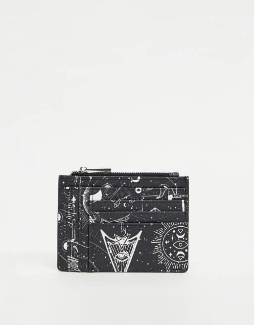 ASOS DESIGN - Grote kaarthouder met dierenriemprint