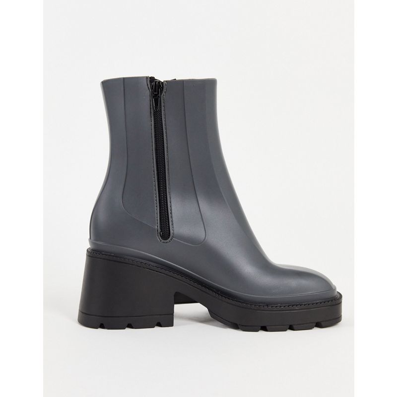 e5FvD Stivali DESIGN - Grounded - Stivali da pioggia con tacco grigi
