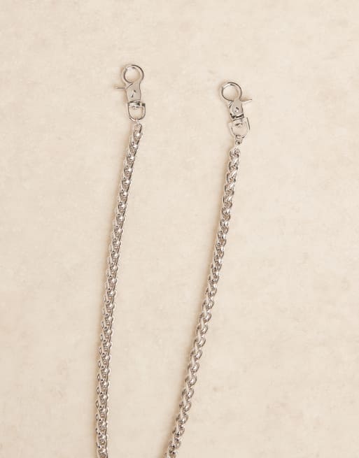 ASOS DESIGN - Grove jeansketting in zilver   , 2 van 3