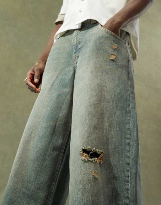ASOS DESIGN – Grovt urtvättade jeans med supervida ben, 2 av 5