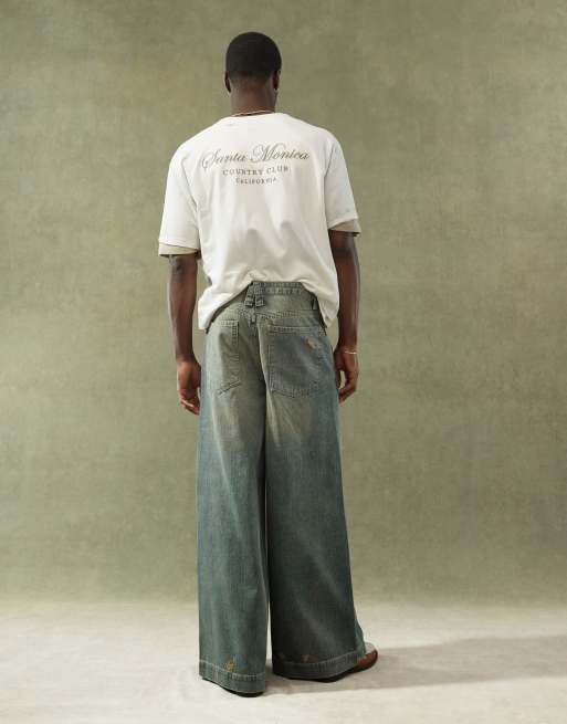 ASOS DESIGN – Grovt urtvättade jeans med supervida ben, 5 av 5