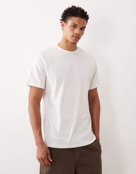 ASOS DESIGN heavyweight t-shirt with crew neck in white 