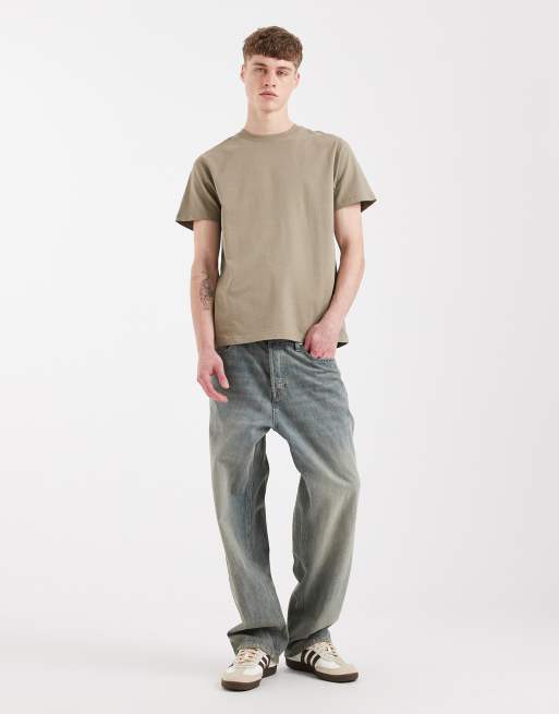 ASOS DESIGN – Gruby zielony T-shirt z okrągłym dekoltem  , 2 z 5