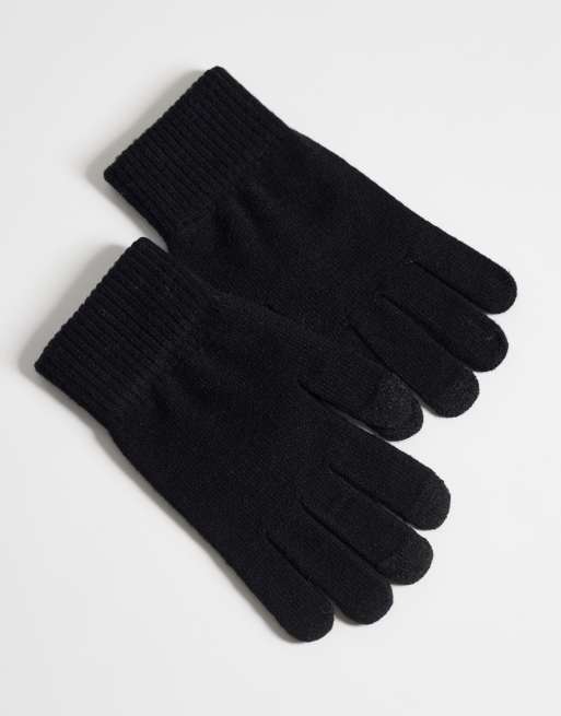 ASOS DESIGN guantes táctiles en negro, 2 de 3