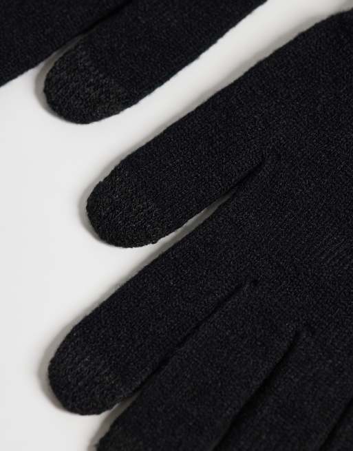 ASOS DESIGN guantes táctiles en negro, 3 de 3