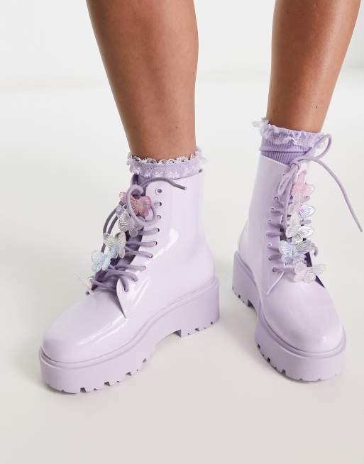 Women's rain boots outlet with laces