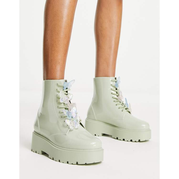 Mint on sale green boots