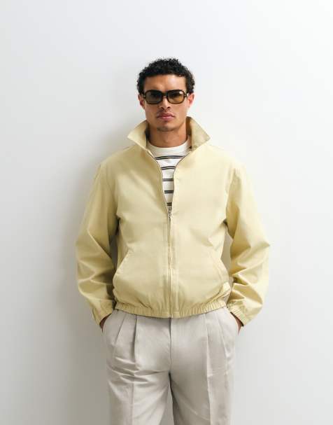 ASOS DESIGN - Gul Harrington-jakke i bomuld - view 1