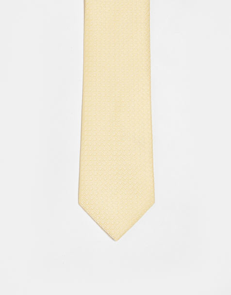 ASOS DESIGN – Gul, strukturerad slips - view 1