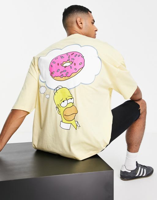 ASOS DESIGN – Gul t-shirt i oversize med 