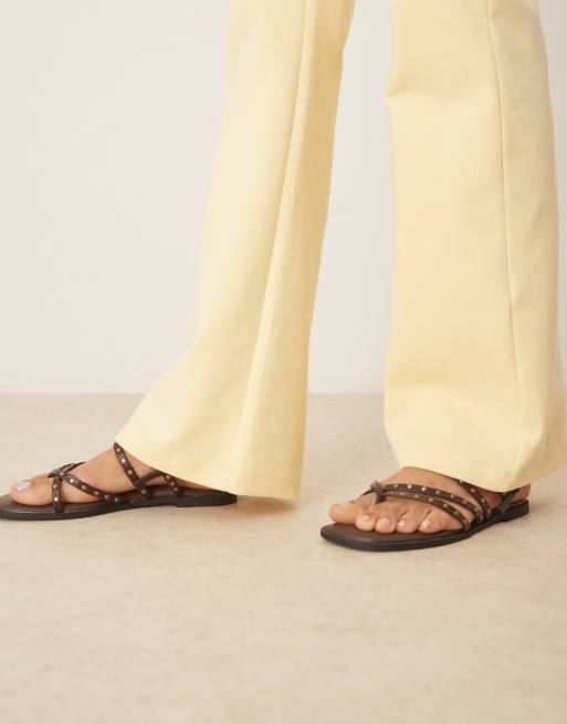 ASOS DESIGN – Gula byxor med interlocksömmar, del av set, 5 av 5