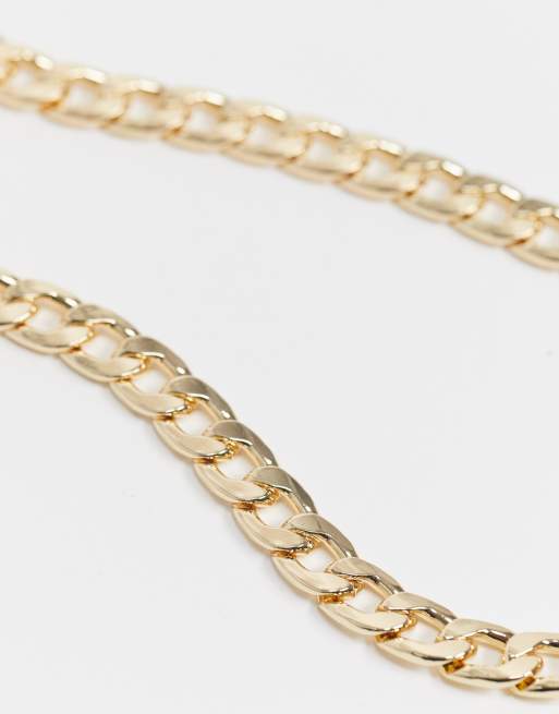 ASOS DESIGN – Guldfärgad solglasögonkedja i metall, 3 av 4