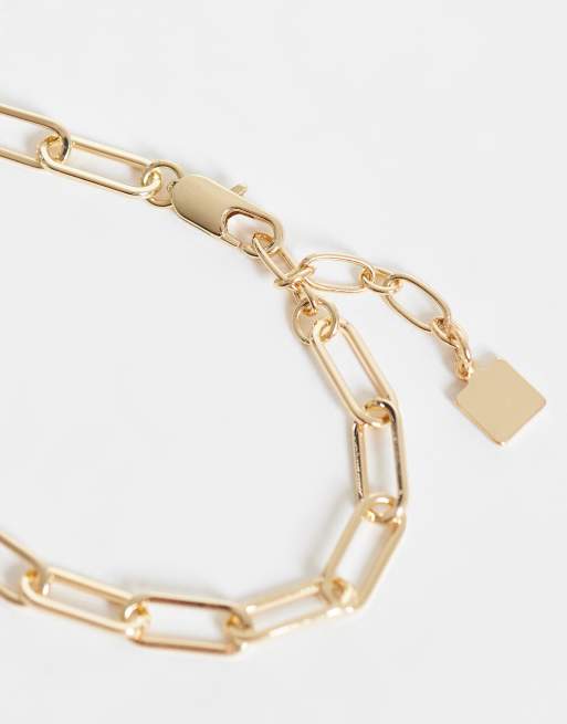 ASOS DESIGN – Guldfärgade armband med pärlor och kedjor, i flerpack, 3 av 3