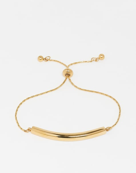 ASOS DESIGN - Guldfarvet armbånd i vandtæt rustfrit stål med spændedetalje leveret i gaveæske - view 1